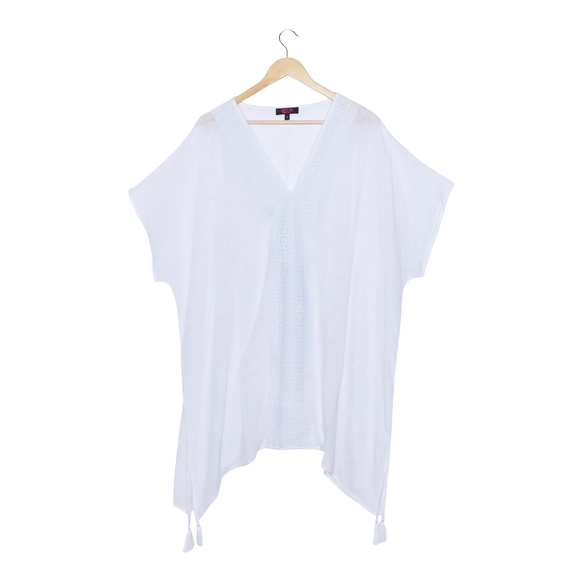 ACX Active Women's Plus Tassel Cover Up