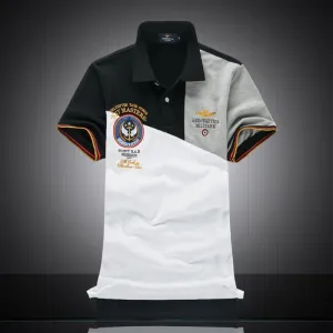 Aeronautica Helicopter Task Force Short Sleeve Shirt  Polo-Gry