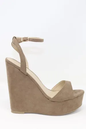 Alyssa Taupe Wedges