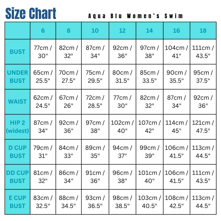 Aqua Blu Monica Tankini A24110WI - Willow