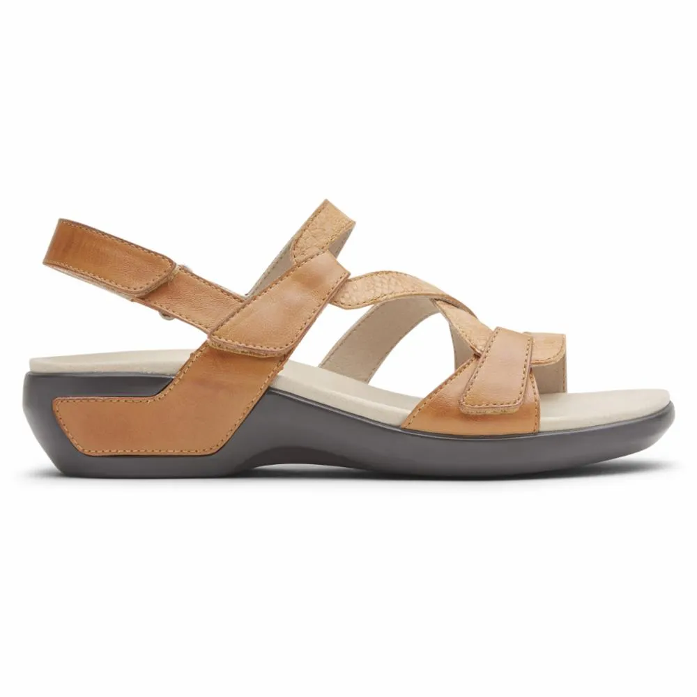 Aravon POWER COMFORT SANDALS STRAP SANDAL TAN MULTI
