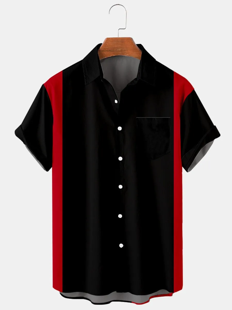Ashore Shop Men's Striped Shirts Hawaiian Style Spider 3D Printing Summer Cool Fashion Single Breasted Shirts Oversized Casual