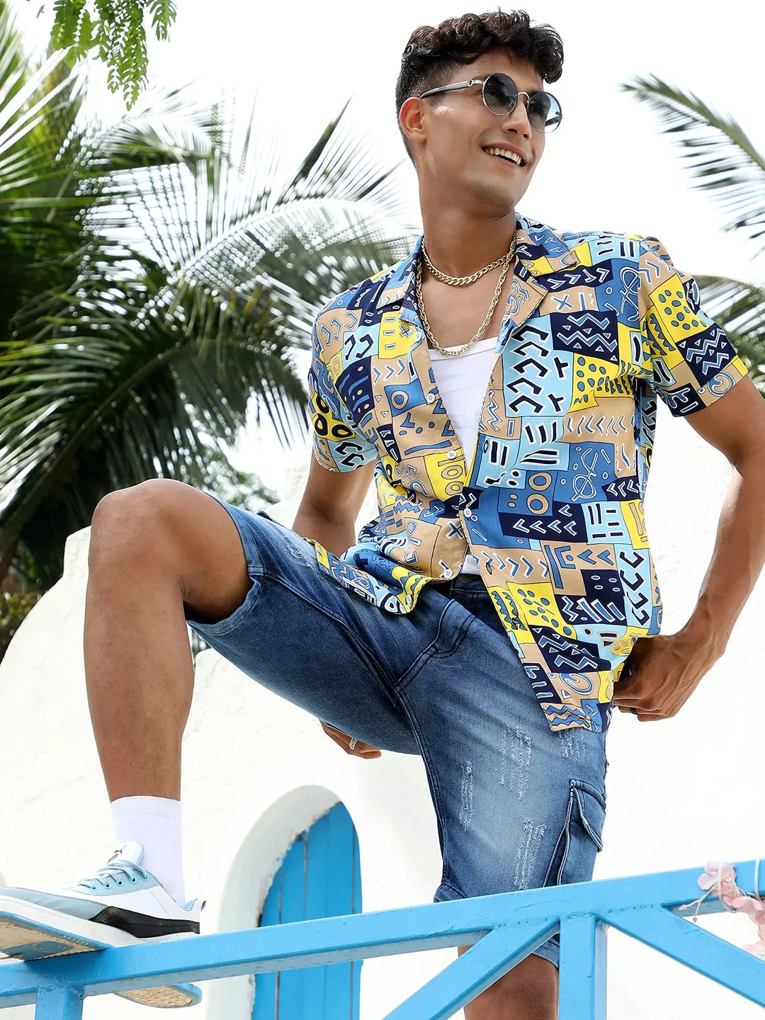 Aztec Print Shirt