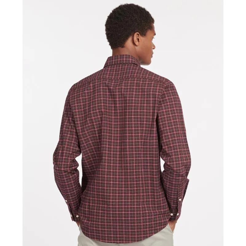 Barbour Lomond Tailored Mens Shirt - Winter Red Tartan