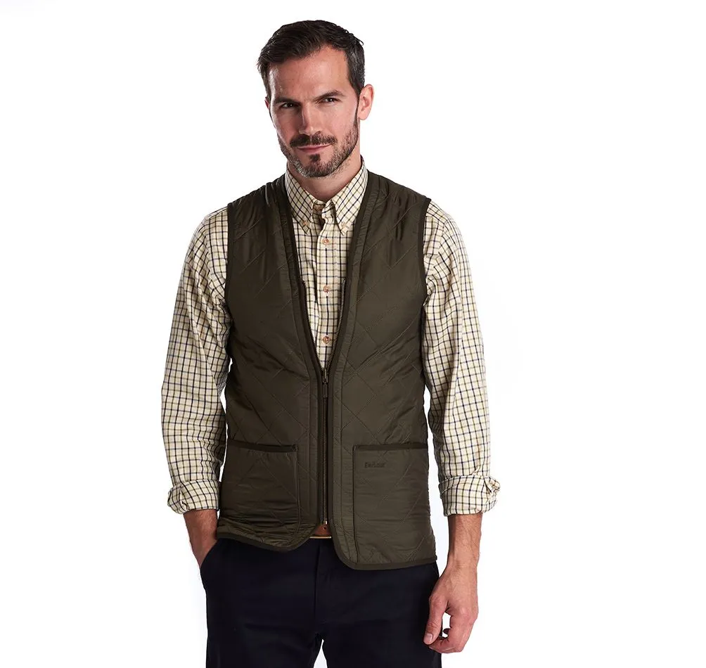 BARBOUR POLARQUILT WAISTCOAT/ZIP-IN LINER - OLIVE