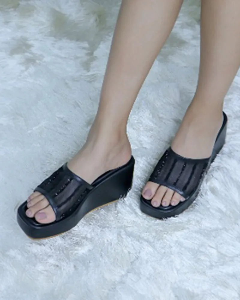 Black Mesh Slides