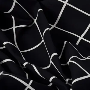 Black White Check Coating Fabric 2003