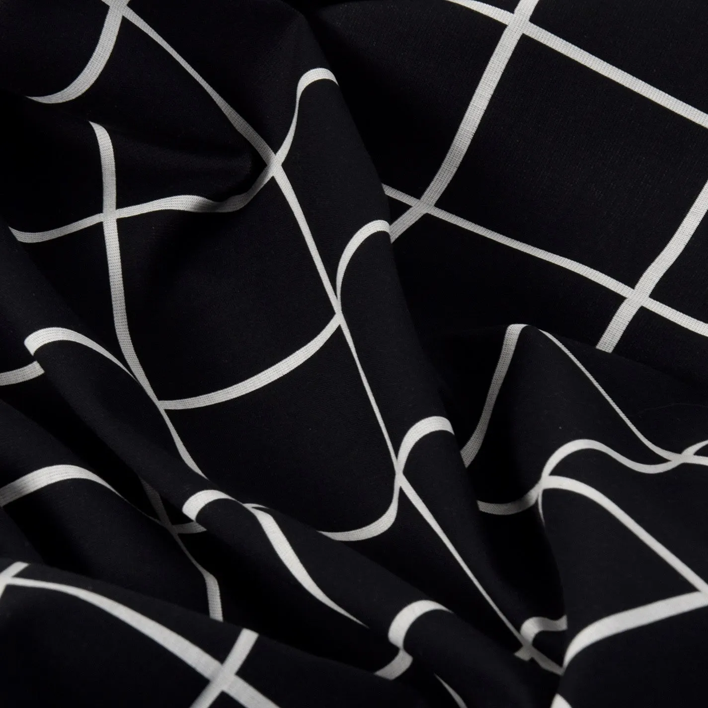 Black White Check Coating Fabric 2003