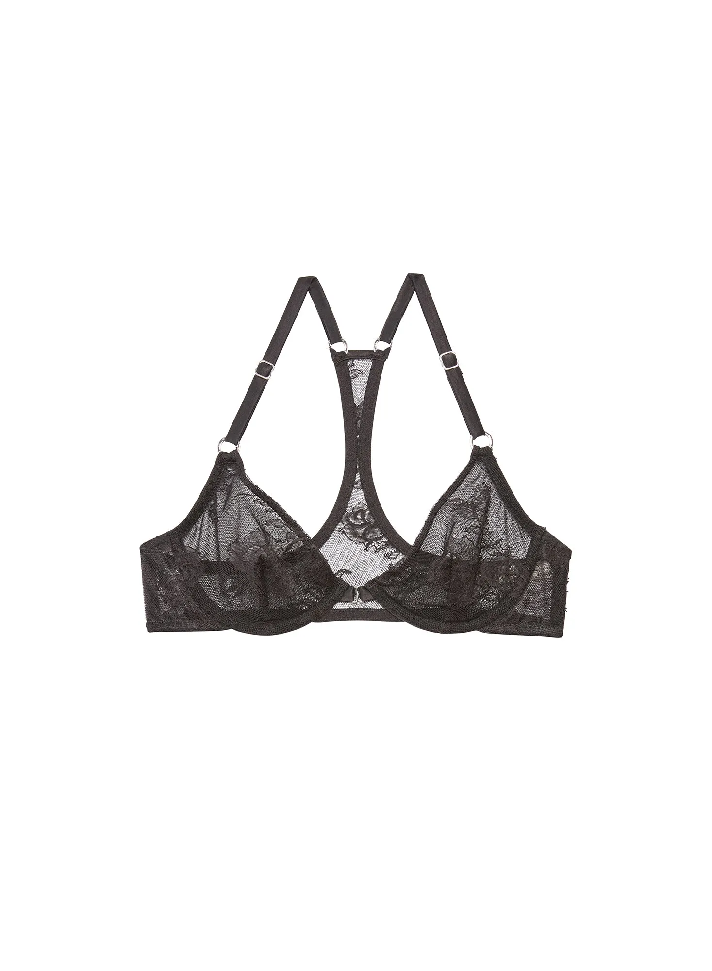 Bouquet Lace Racerback Demi Bra