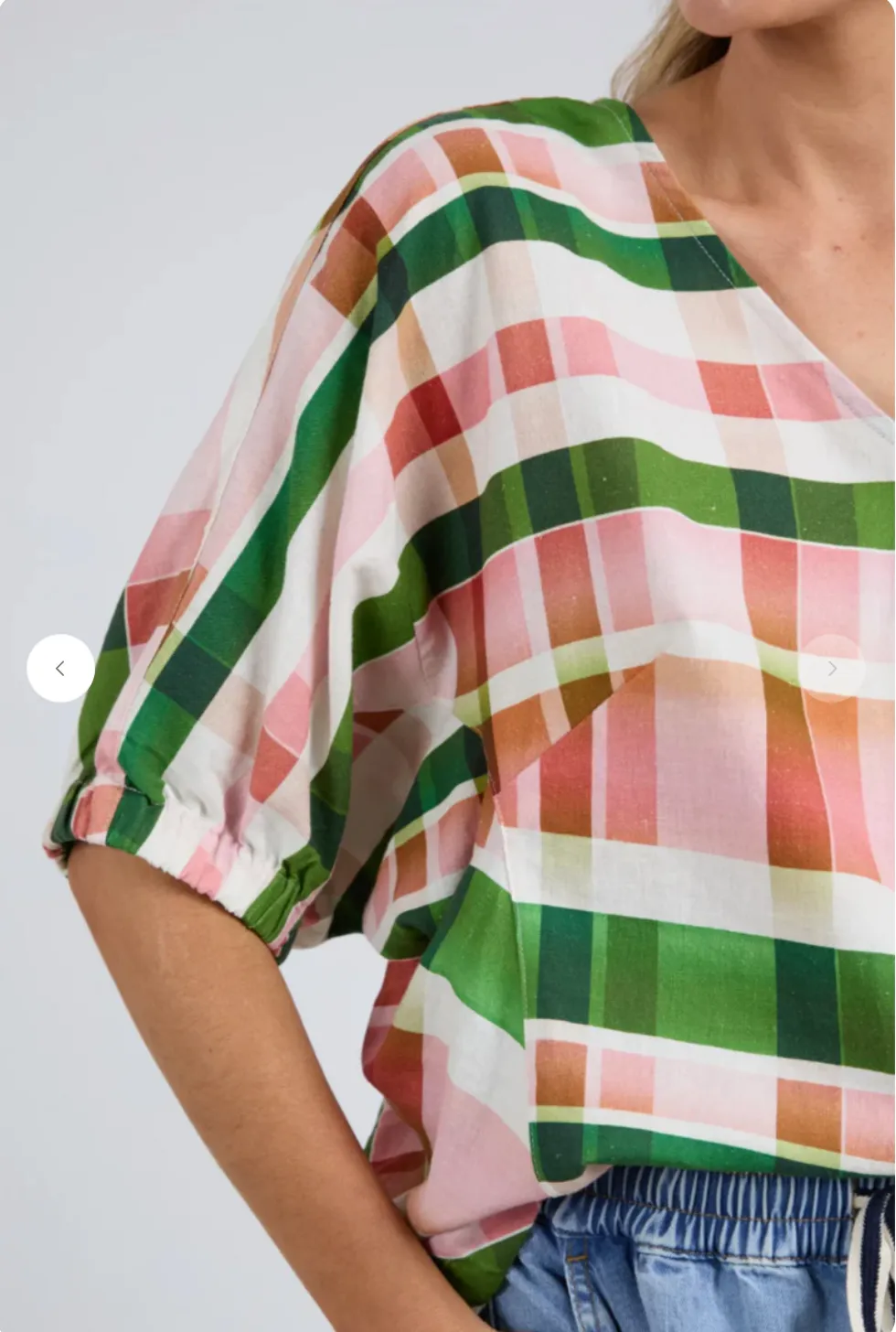 Bree Check Top