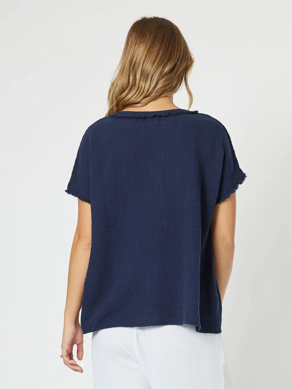Byron Cotton V-Neck Top