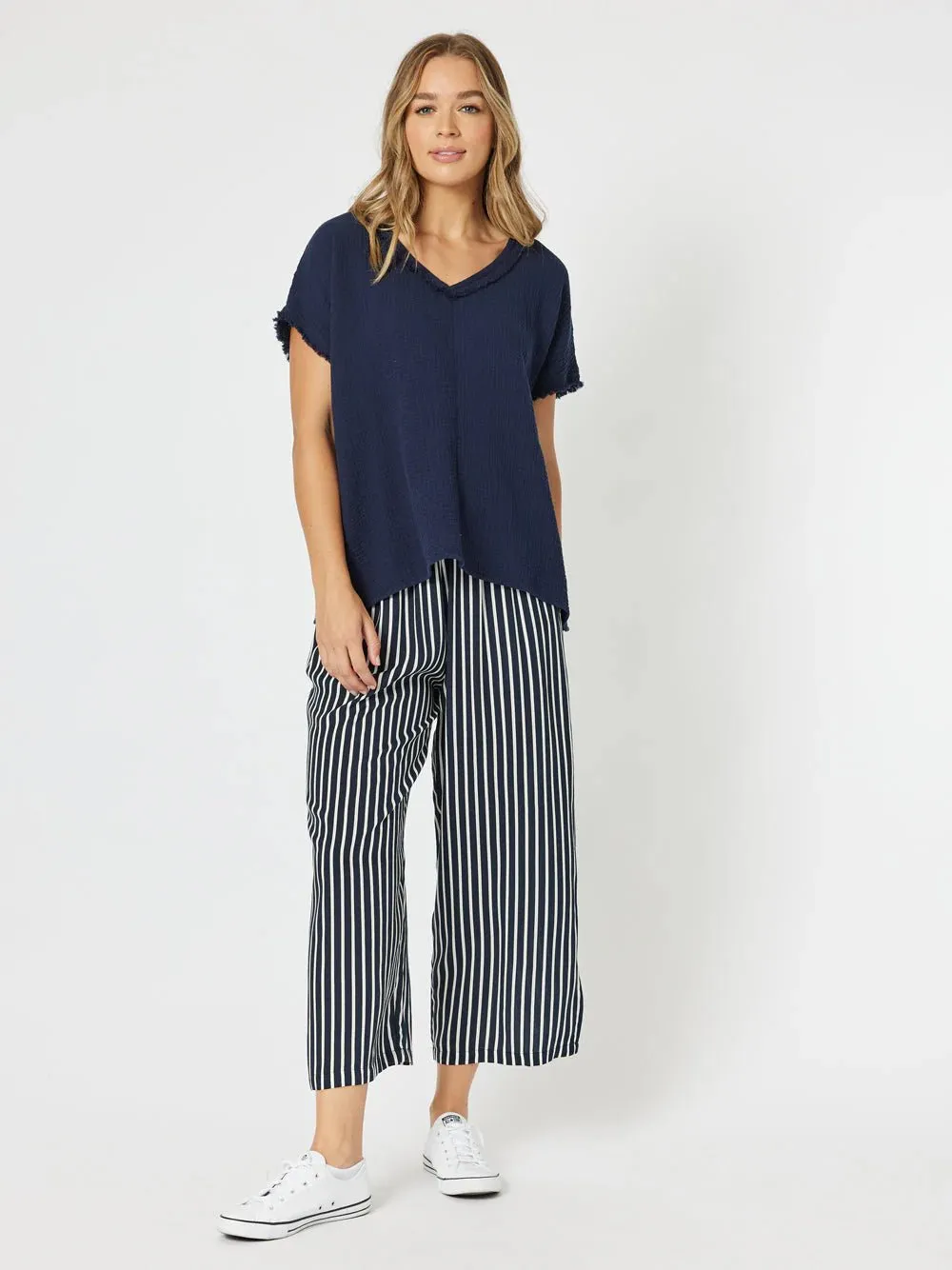 Byron Cotton V-Neck Top