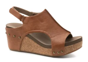 Carley Wedge • Cognac Smooth