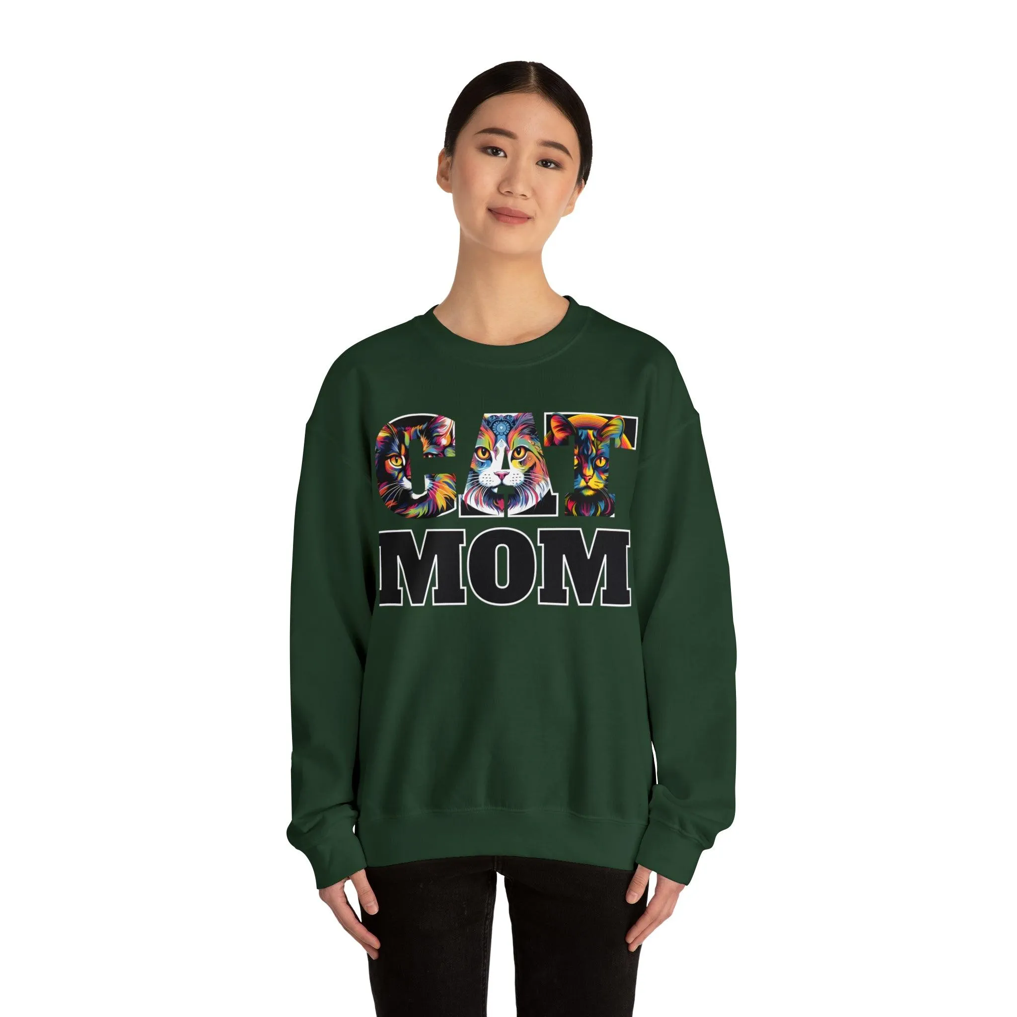 Cat Mom Sweatshirt Cat Sweatshirt Cat Crewneck Sweatshirt Cat Mom Gift Cat Lover Gift Cat Mama Shirt Cat Lover Sweater Animal Lover Gift