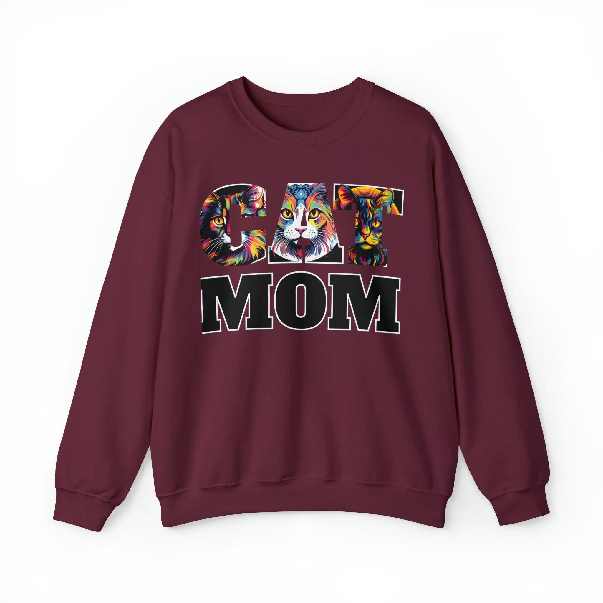 Cat Mom Sweatshirt Cat Sweatshirt Cat Crewneck Sweatshirt Cat Mom Gift Cat Lover Gift Cat Mama Shirt Cat Lover Sweater Animal Lover Gift