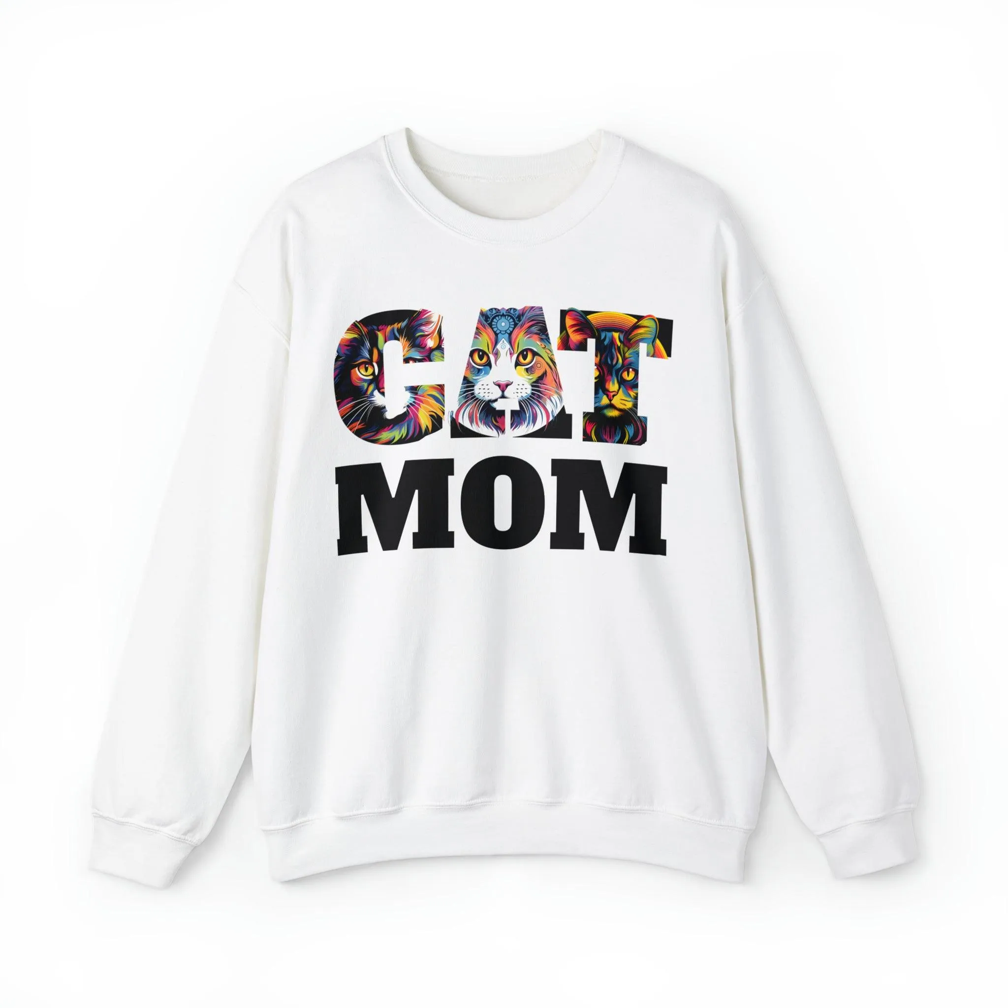 Cat Mom Sweatshirt Cat Sweatshirt Cat Crewneck Sweatshirt Cat Mom Gift Cat Lover Gift Cat Mama Shirt Cat Lover Sweater Animal Lover Gift