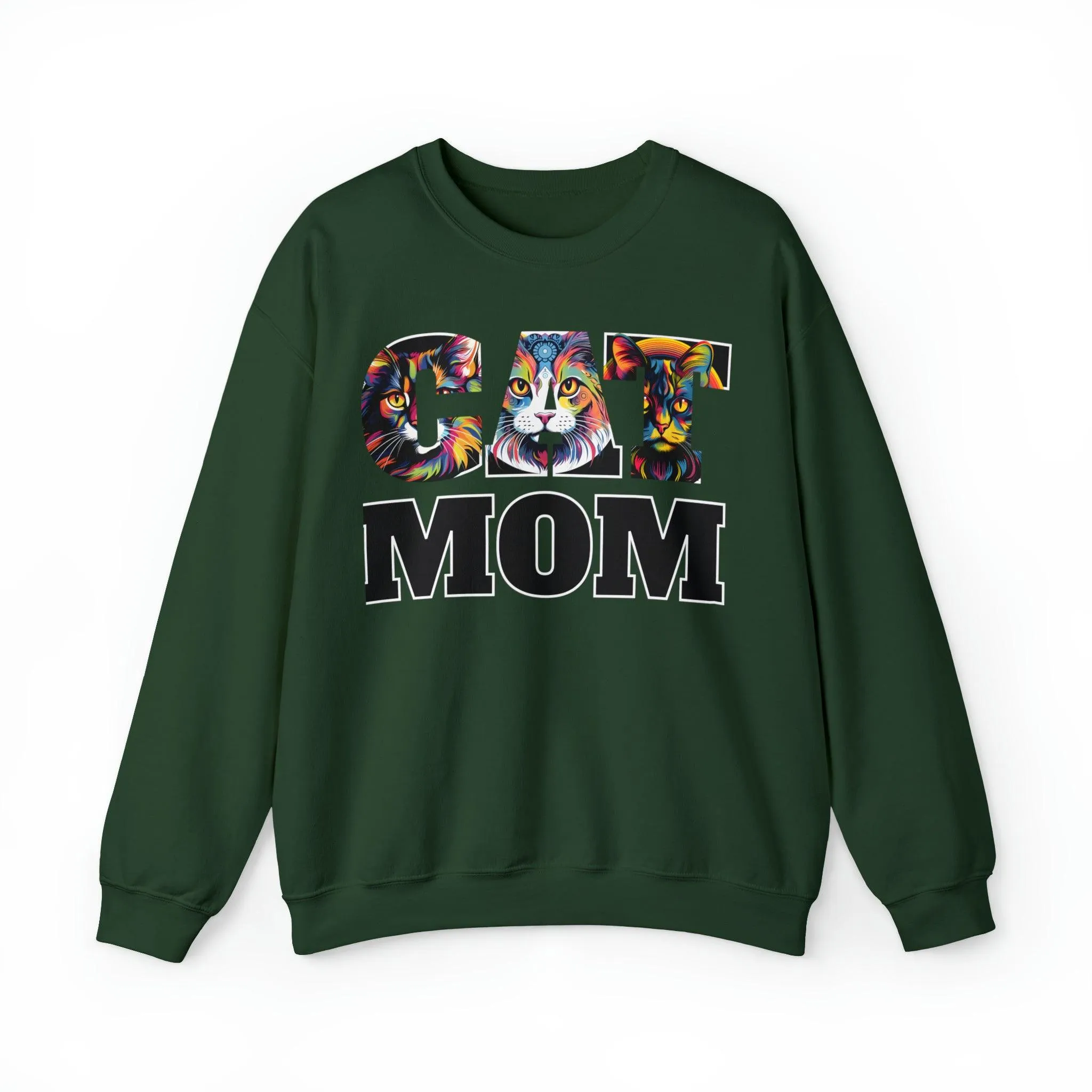 Cat Mom Sweatshirt Cat Sweatshirt Cat Crewneck Sweatshirt Cat Mom Gift Cat Lover Gift Cat Mama Shirt Cat Lover Sweater Animal Lover Gift