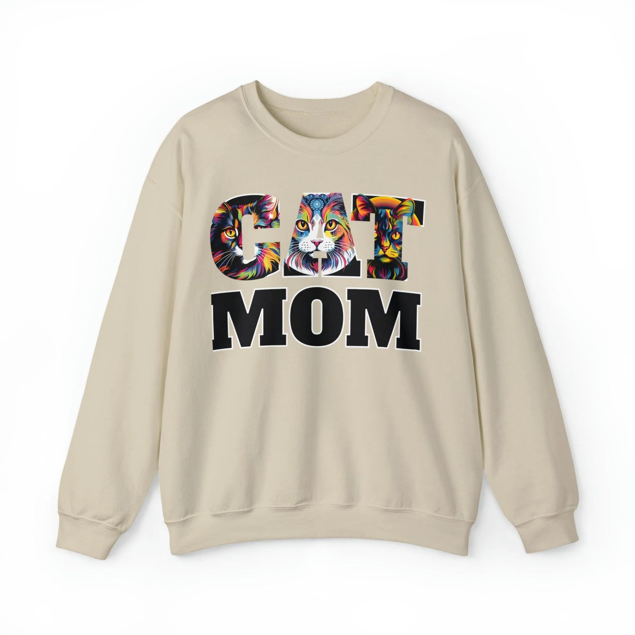 Cat Mom Sweatshirt Cat Sweatshirt Cat Crewneck Sweatshirt Cat Mom Gift Cat Lover Gift Cat Mama Shirt Cat Lover Sweater Animal Lover Gift