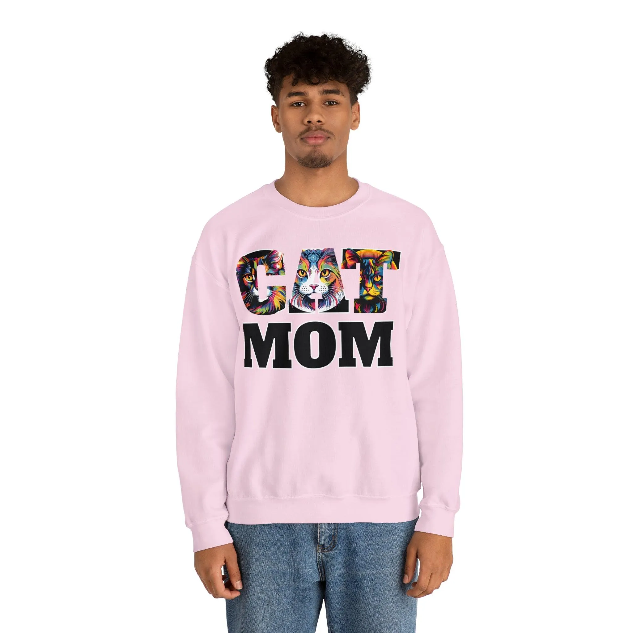 Cat Mom Sweatshirt Cat Sweatshirt Cat Crewneck Sweatshirt Cat Mom Gift Cat Lover Gift Cat Mama Shirt Cat Lover Sweater Animal Lover Gift