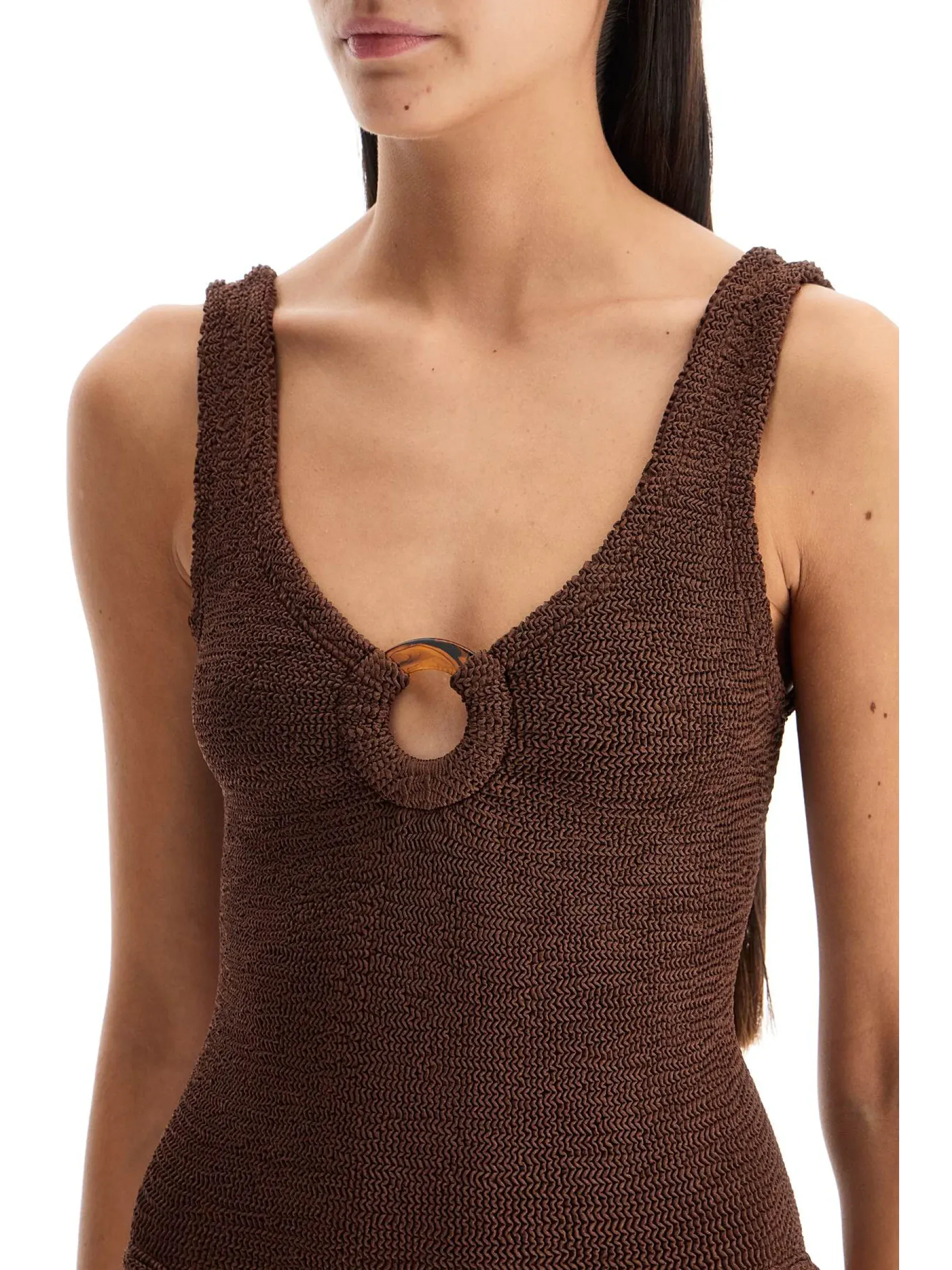 Celine Metallic One-Piece Swimwear