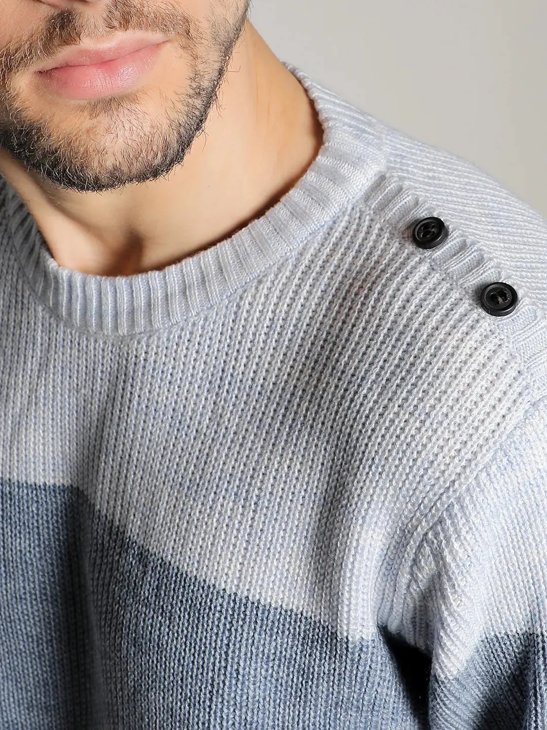 Contrast Panel Sweater