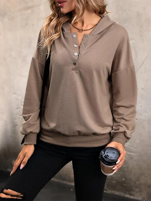 Cozy Elegance: Women's Solid Knit Hoodie for Everyday Style