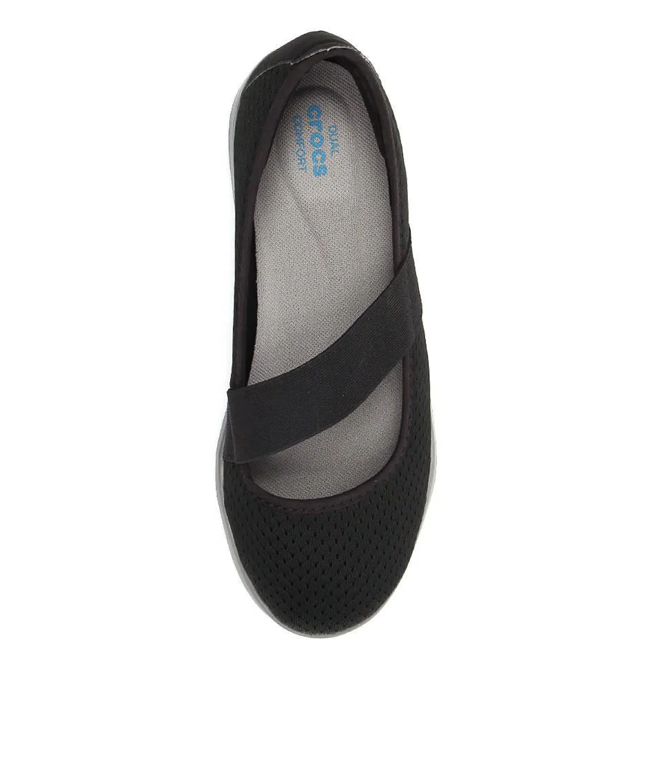 Crocs Women's Swiftwater Flat Black Smoke