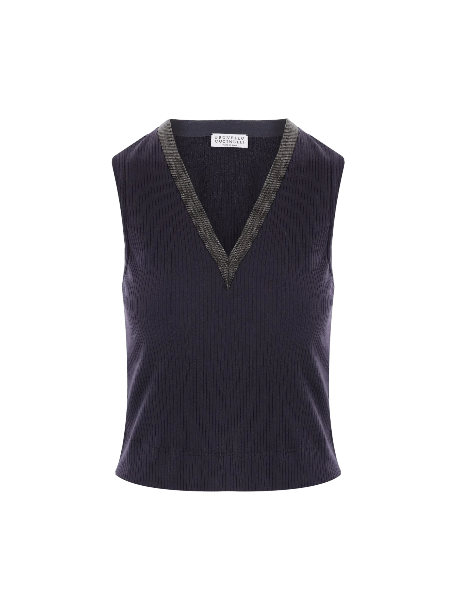 Cropped Top   Sleeveless   Cotton