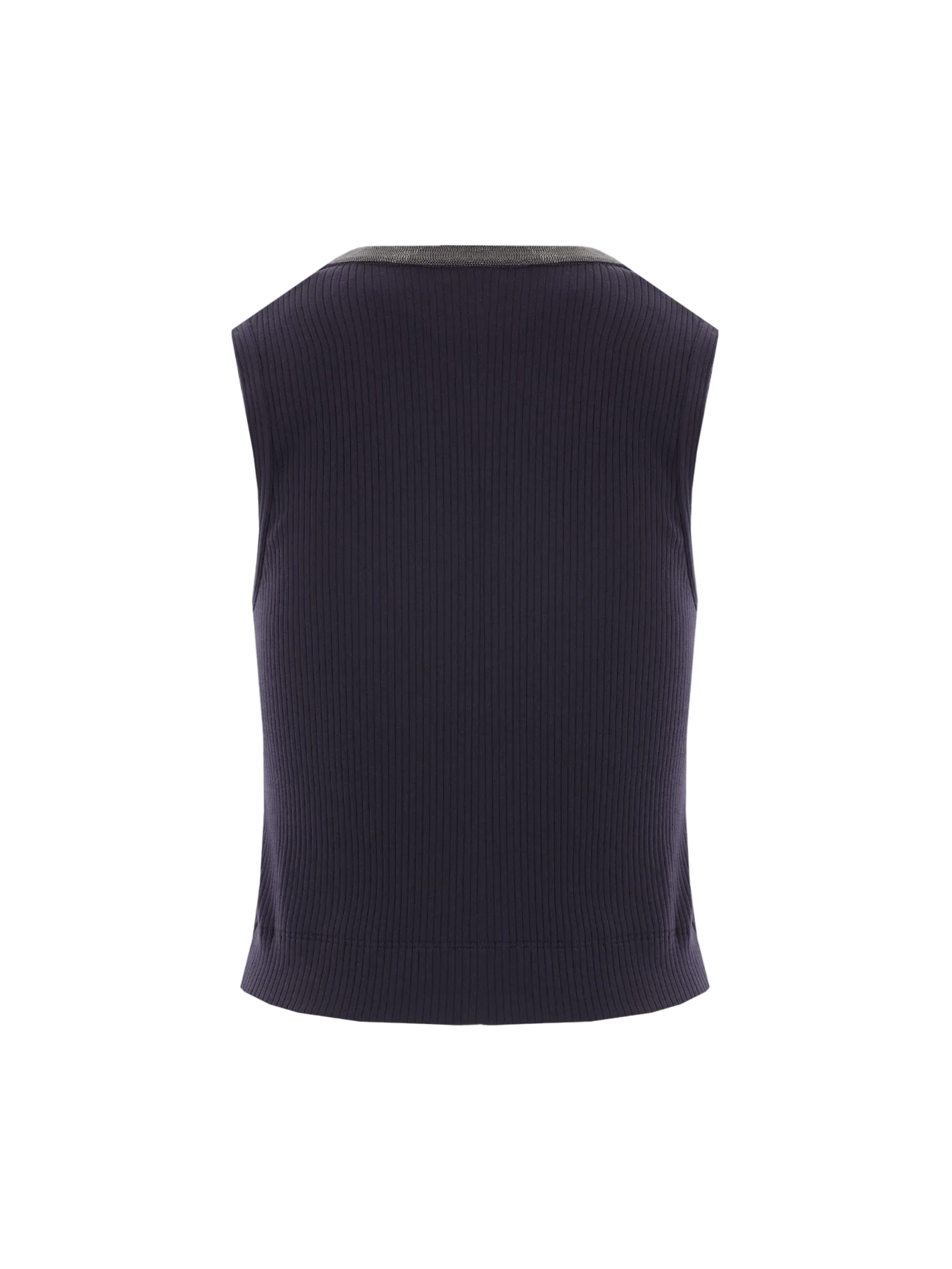 Cropped Top   Sleeveless   Cotton