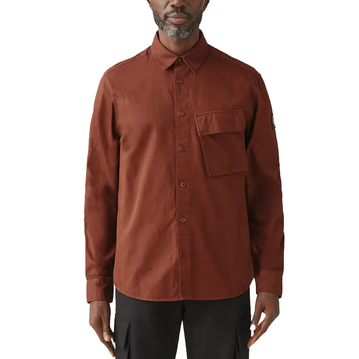 Deep Copper Scale Long Sleeve Shirt