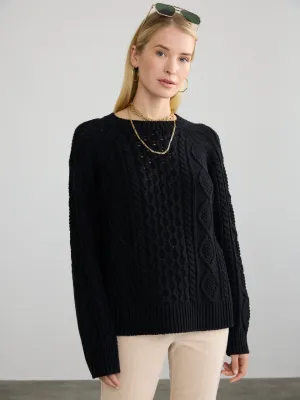 Diedre Cable Pullover Sweater