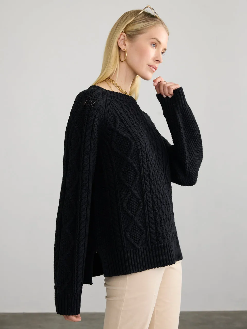 Diedre Cable Pullover Sweater