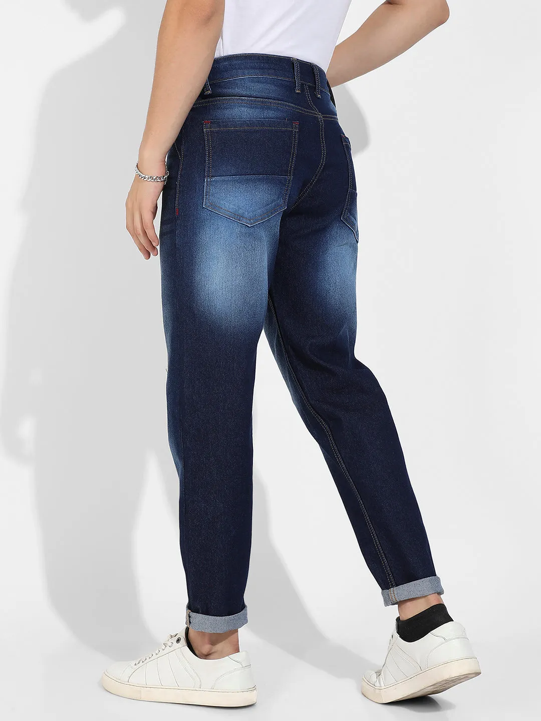 Distressed Knee Denim Jeans
