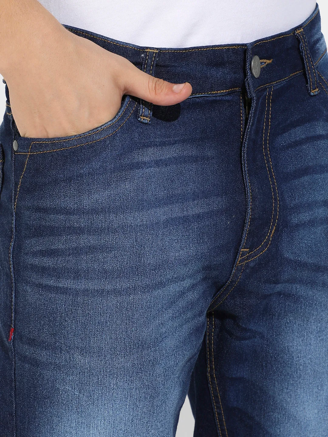 Distressed Knee Denim Jeans
