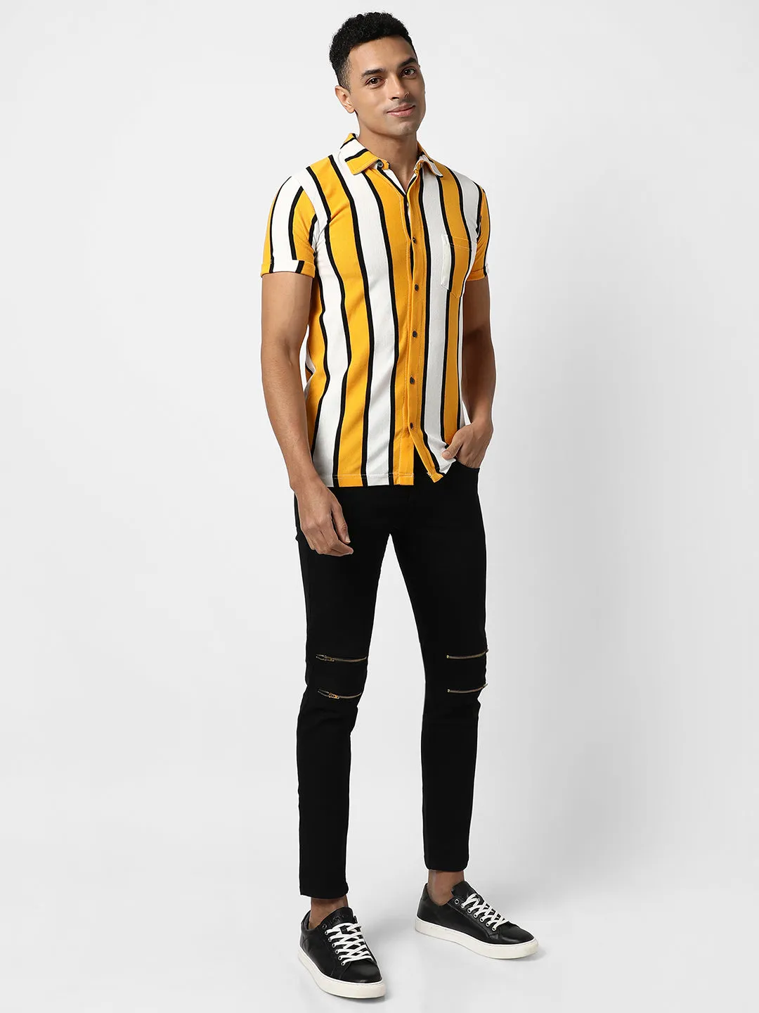 Dramatic Striped Shirt