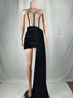 Elegant side tie dress