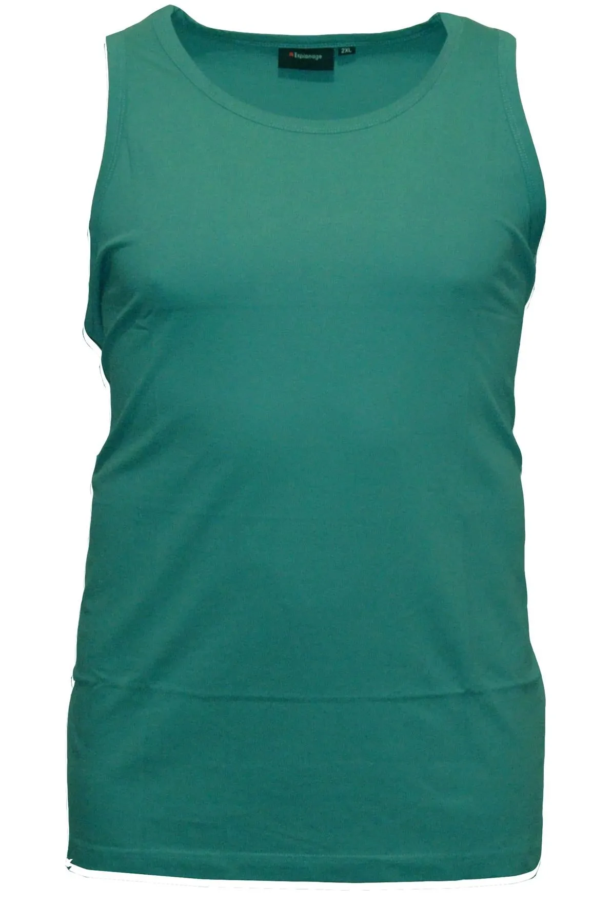 Espionage Men's Premium Cotton Long Length Twin Pack Vest (T017) 2XL-8XL