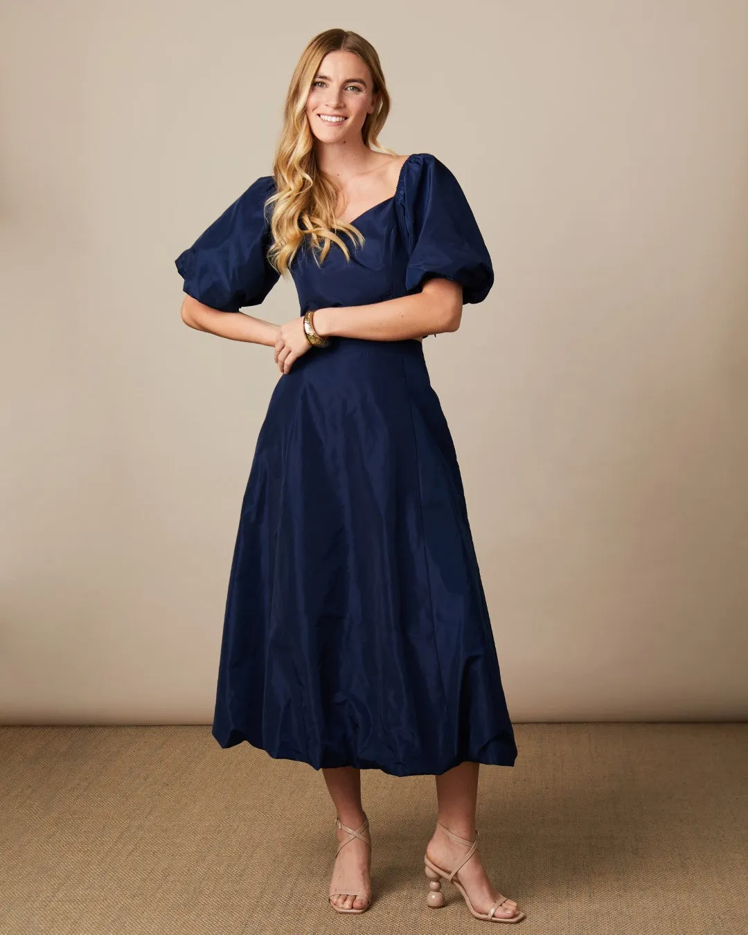 Fee G Florence Short Sleeve Taffeta Top