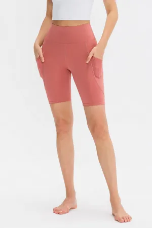 High-Rise Biker Short with Side Pockets