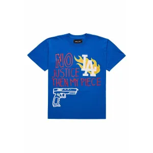 Homme   Femme LA Riots Blue Tee
