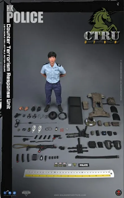Hong Kong CTRU - Wolf Grey MOLLE Plate Carrier Vest w/Pouch Set