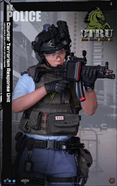 Hong Kong CTRU - Wolf Grey MOLLE Plate Carrier Vest w/Pouch Set