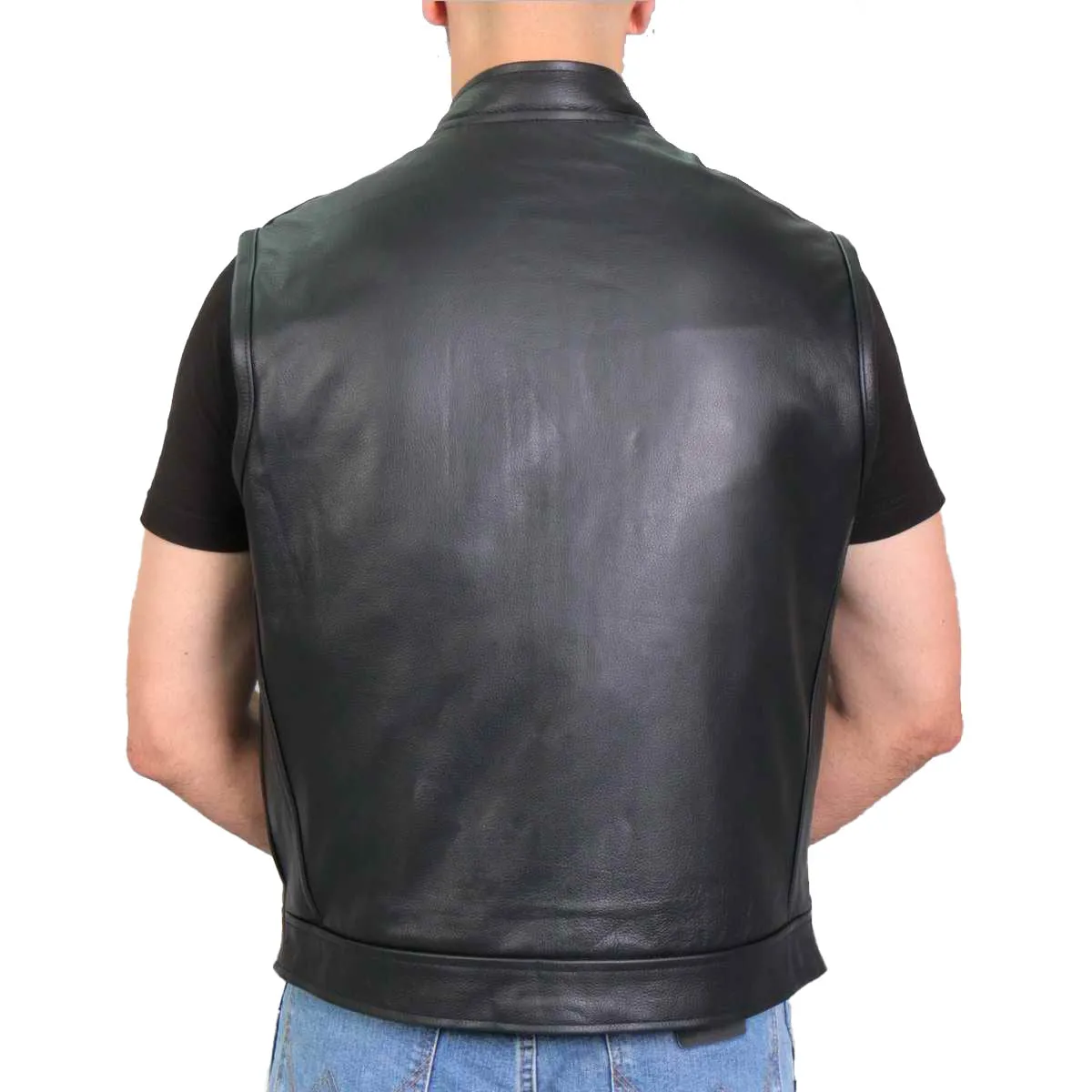 Hot Leathers VSM1052 Men's Black 'Patriotic' Conceal and Carry Leather