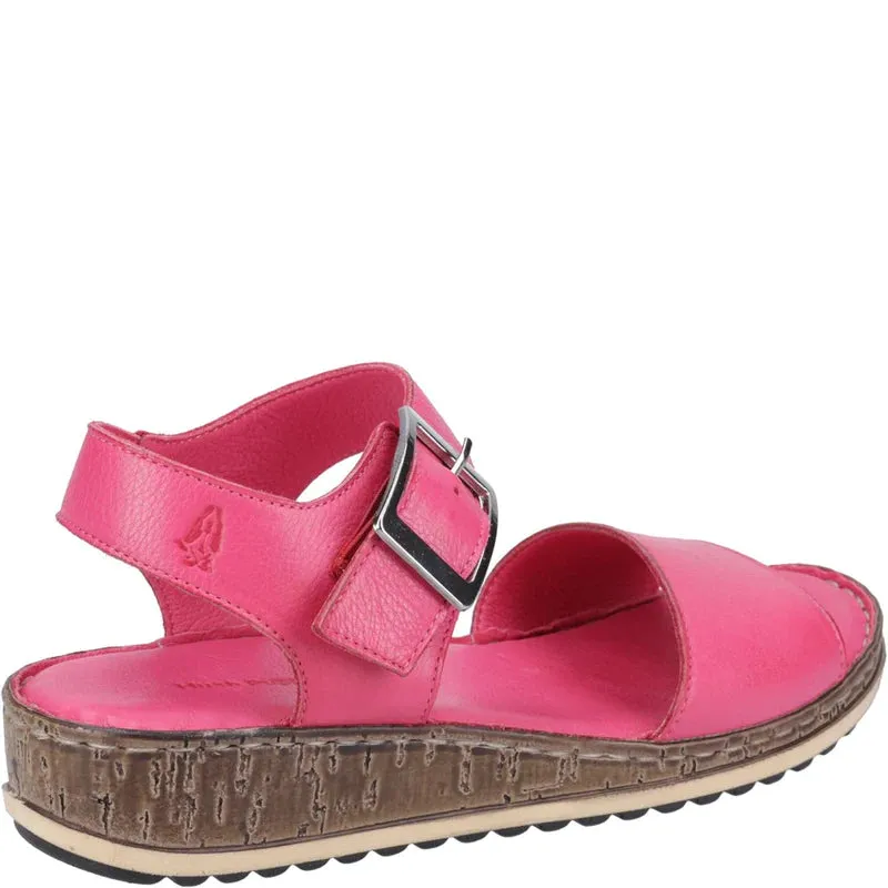 Hush Puppies Ellie Fuchsia Women's Leather Comfort Sandal