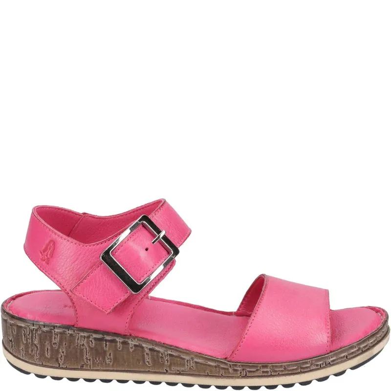 Hush Puppies Ellie Fuchsia Women's Leather Comfort Sandal