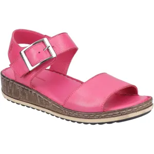 Hush Puppies Ellie Fuchsia Women's Leather Comfort Sandal