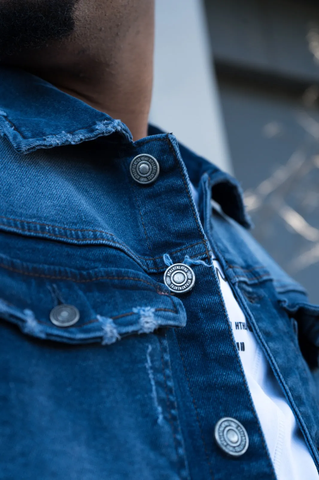 J.E 8411: Jean Jacket: D.BLUE
