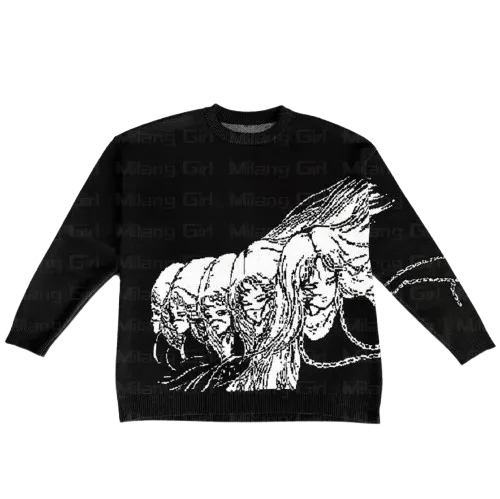 Junji Ito Tomie Inspired Cotton Sweater