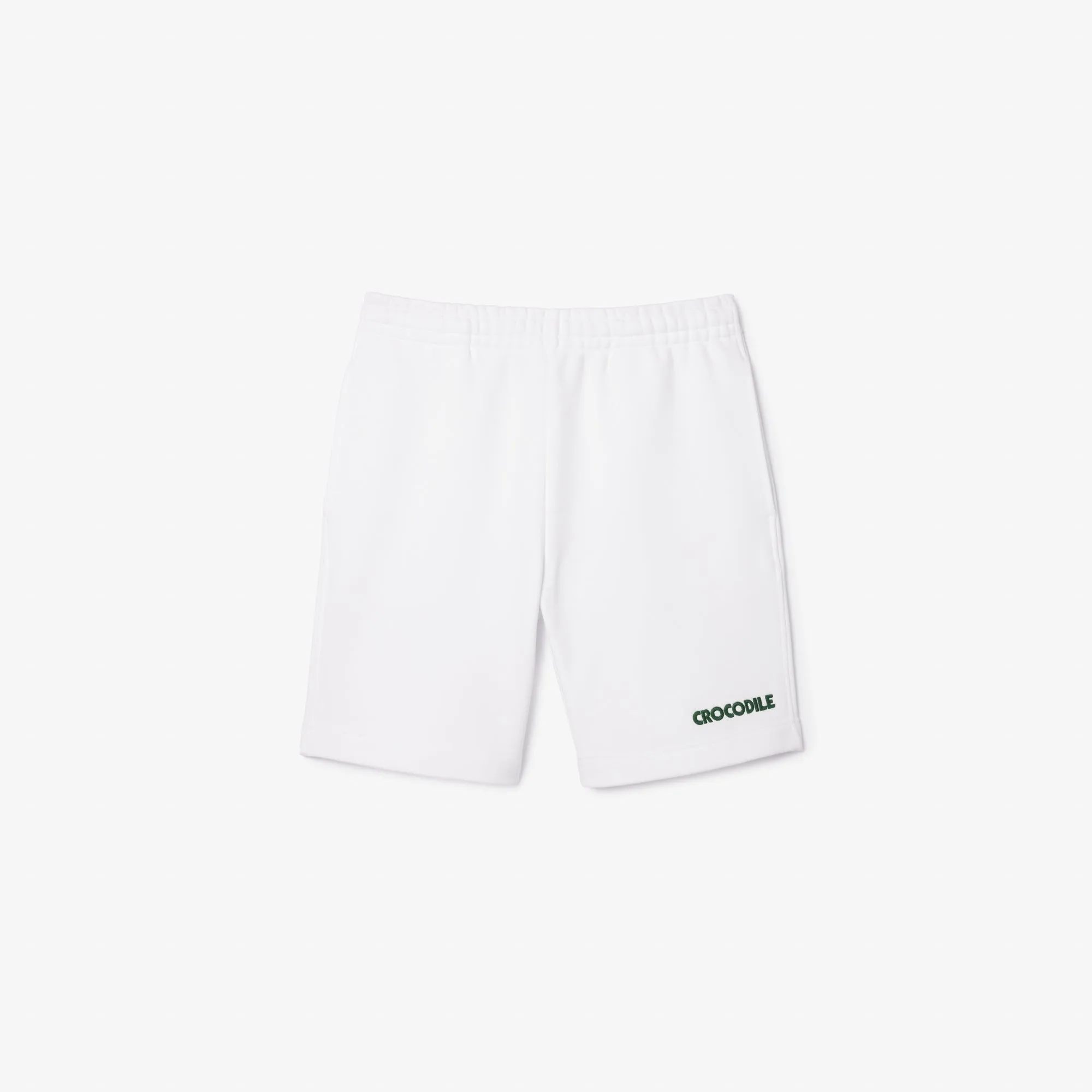 Lacoste Regular Fit Text Embroidery Fleece Shorts