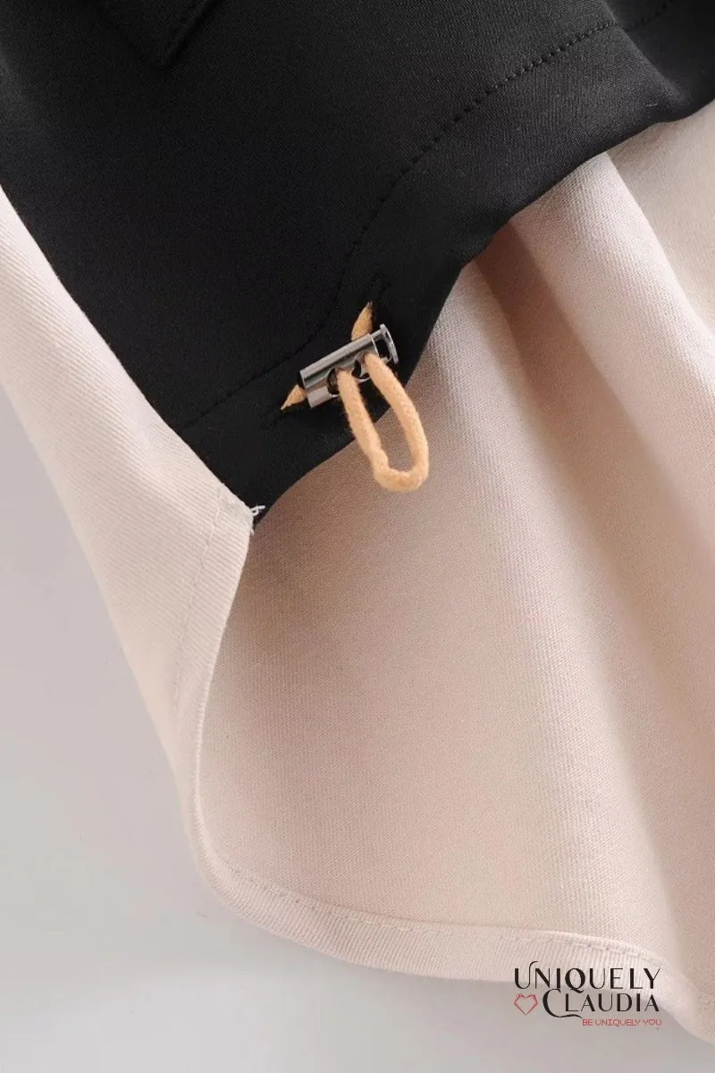 McKenna Contrast Front Zipper Hoodie Jacket